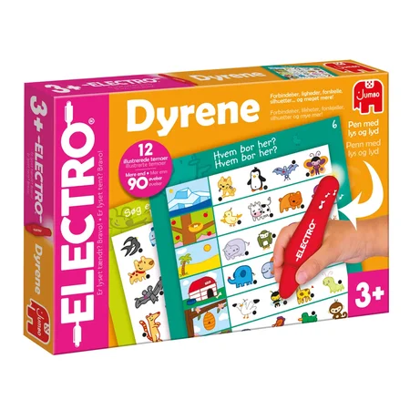 Jumbo Electro Lærespil Med Lyspen - Dyrene