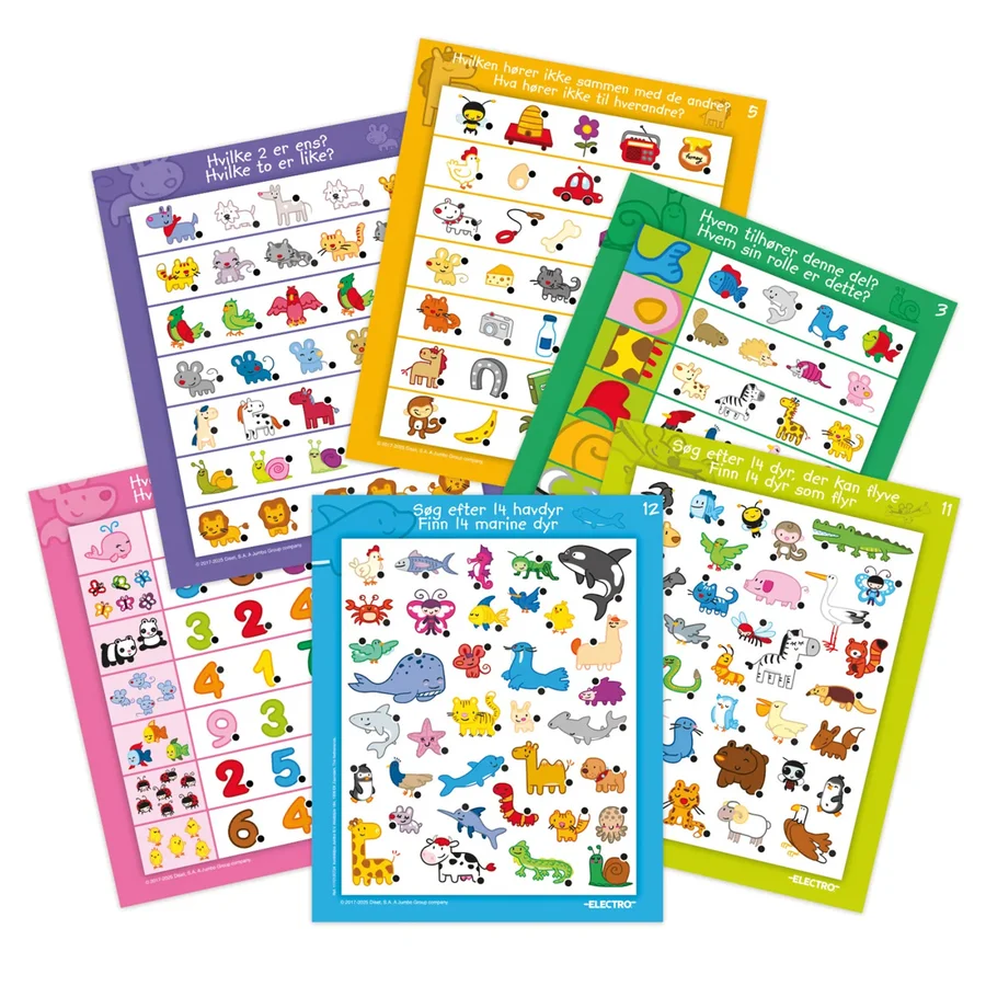 Jumbo Electro Lærespil Med Lyspen - Dyrene