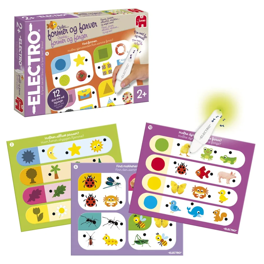 Jumbo Electro Lærespil Med Lyspen - Former Og Farver