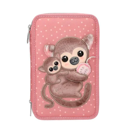 TopModel Dreifach-Federmäppchen mit Affen, Juicy