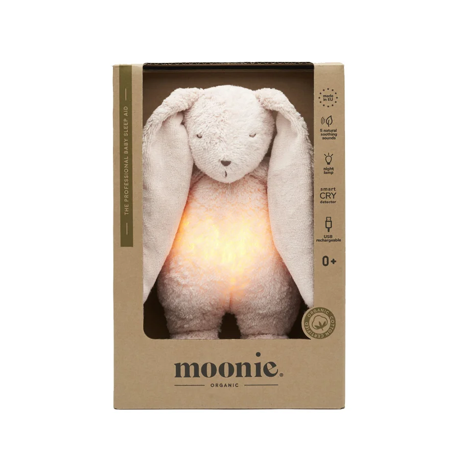 Moonie 2.0 Organic Humming Kaninchen mit Lampe, rose