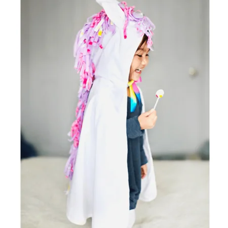 Great Pretenders Enhjørninge kappe, hvid str 2-3 år