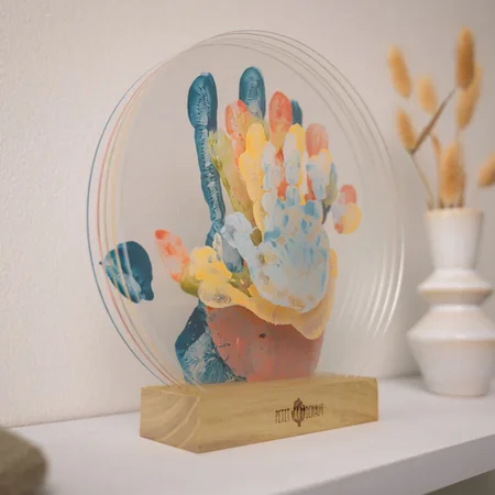 Petit Artichaut Handabdruck-Set Familienfarben