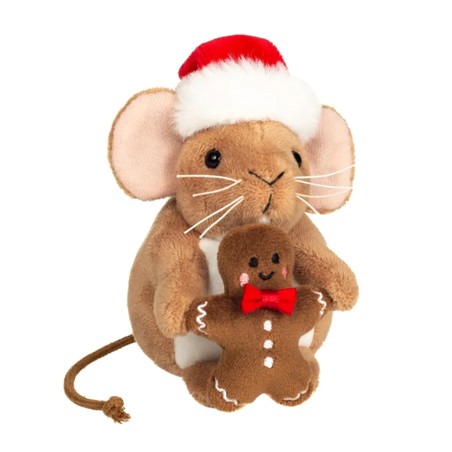 Teddy Hermann Julemus med Peberkagemand, 11 cm