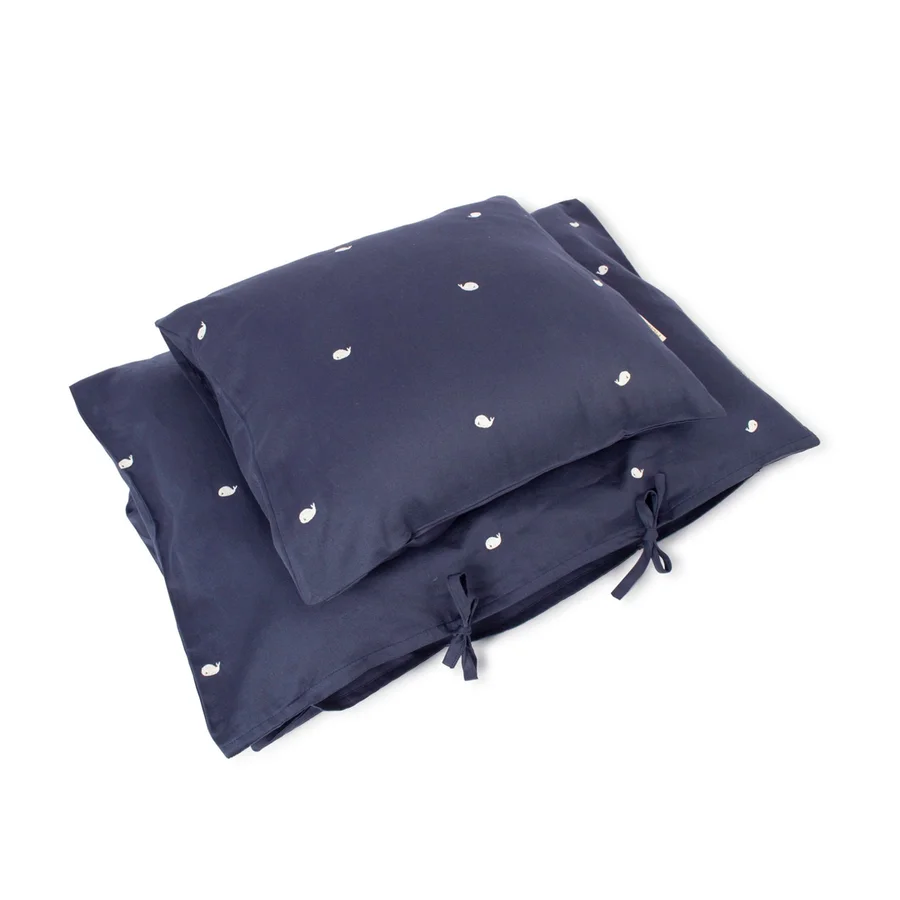 Filibabba Baby-Bettwäsche, Wal Christian, Midnight