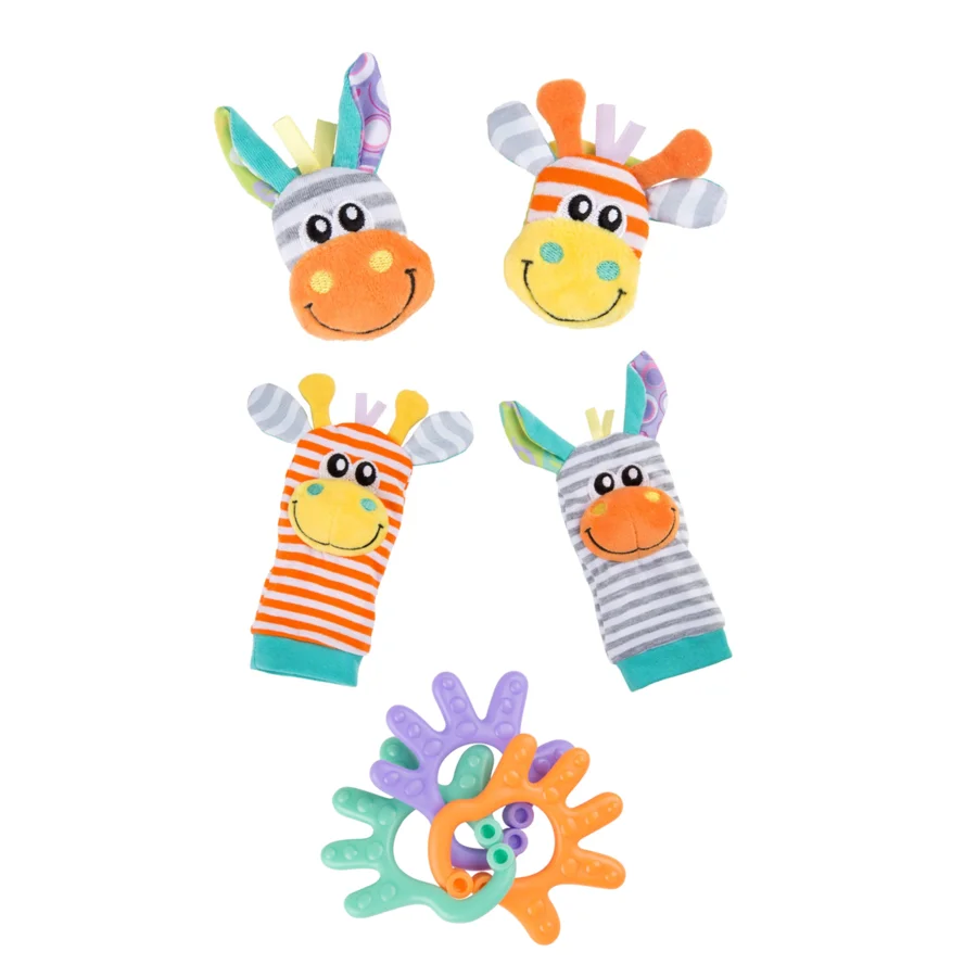 Rasselsocken und Rassel-Set für das Handgelenk, Playgro