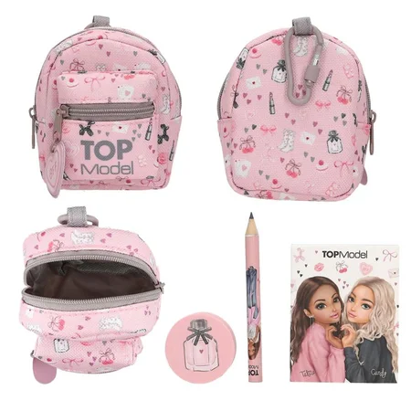 TOPModel Micro Stationay Rucksack mit Karabinerhaken, sortiert