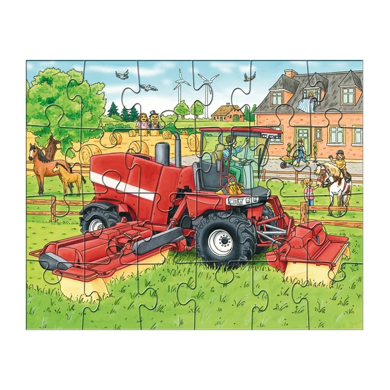 Haba 3 puslespil, traktorer