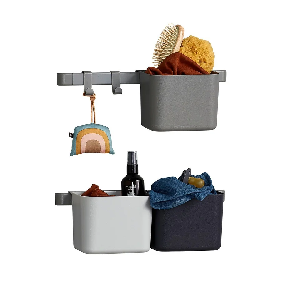 Leander bokse 3 pk. m. 2 korte skinner, Dusty Grey 