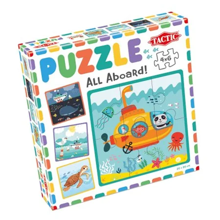 TacTic My First Puzzles, All aboard - 4 x 6 brikker
