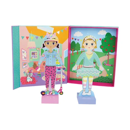Floss & Rock magnetische Anziehpuppen, beste Freunde