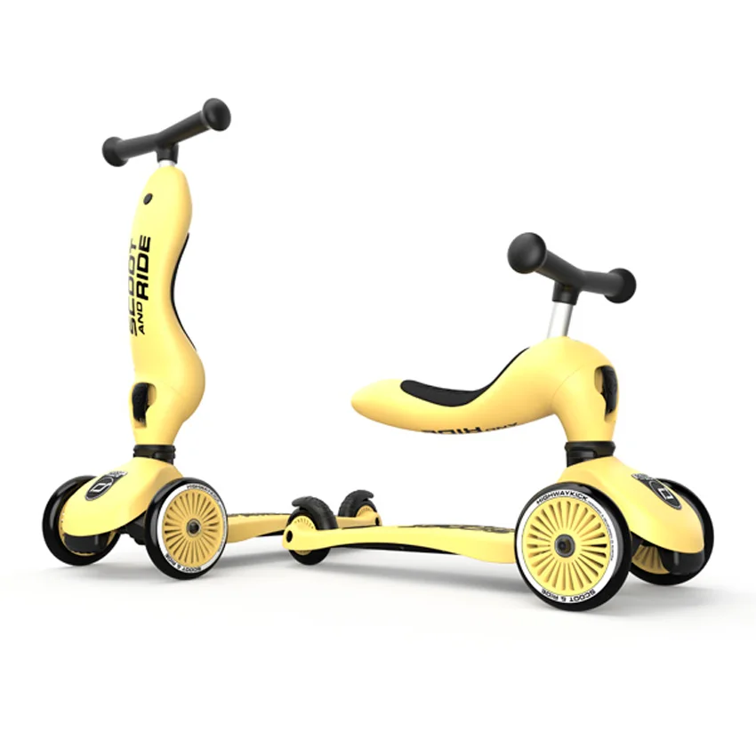 Scoot and Ride 2-in-1 Laufrad, Highway Kick 1 - lemon