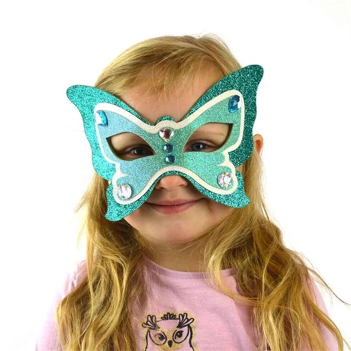 Dyremaske med glitter
