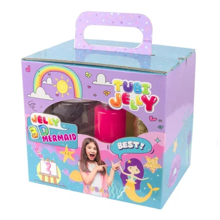 Tubi Jelly Set mit 6 Farben und kleinem Aquarium – Meerjungfrau