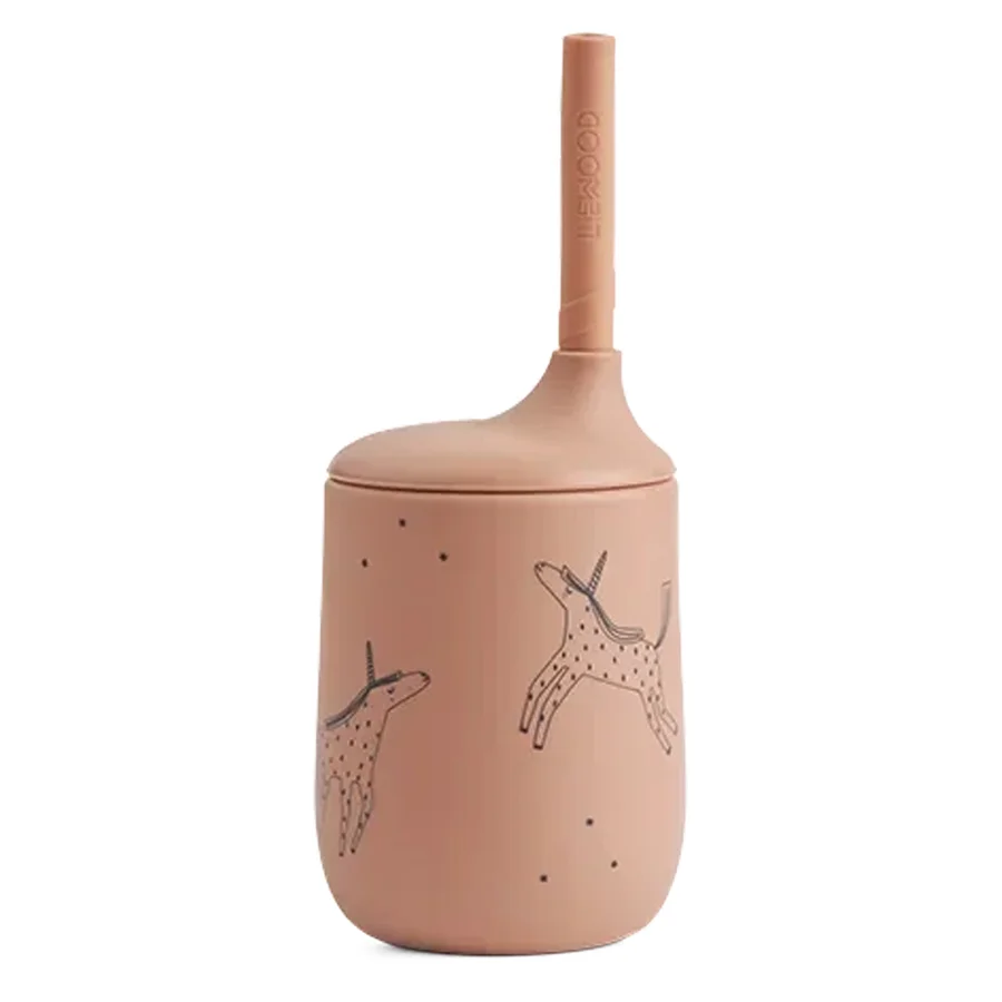 Liewood Ellis Trinklernbecher, printet unicorn/pale tuscany