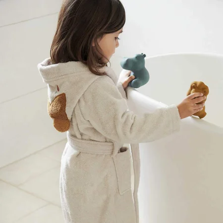 Liewood Bademantel für Kinder, Puppe - sandfarben