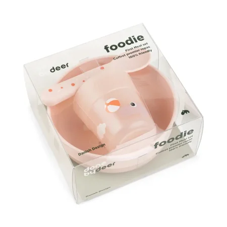 Foodie erstes Baby-Geschirrset, Playground Powder, Done by Deer 