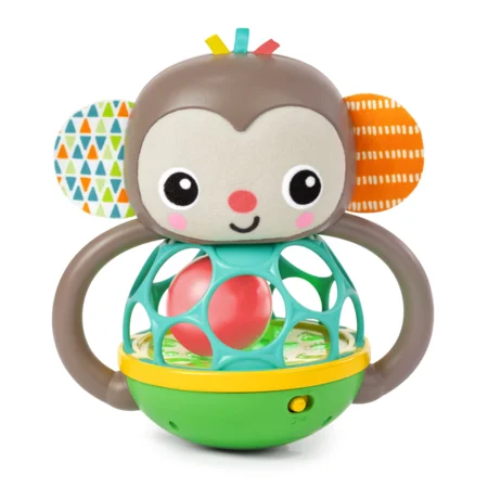 Rasselspielzeug mit Musik Bright Starts Grab Giggle Affe, Oball 