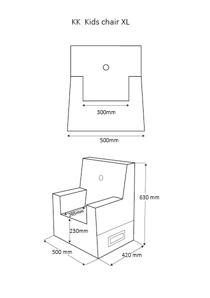 KK Kindersessel soft XL, beige, byKlipKlap