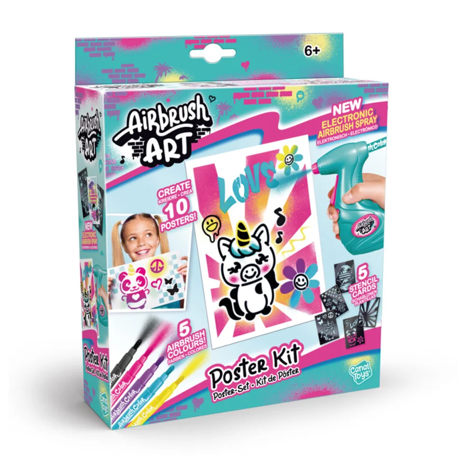 Airbrush Art Mini Poster Set