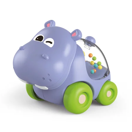 SBP Baby Spielzeugauto - Nilpferd mit Konfetti