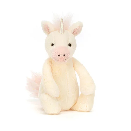 Jellycat Bashful Enhjørning, 18 cm