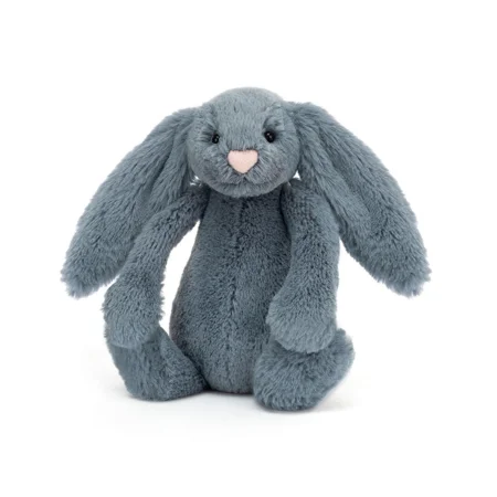 Jellycat Bashful kanin, Dusky Blue - 18 cm
