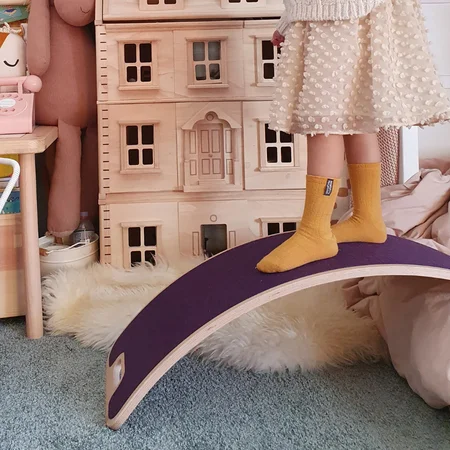 CurveLab balancebræt med filt, Perfect Arc - pink