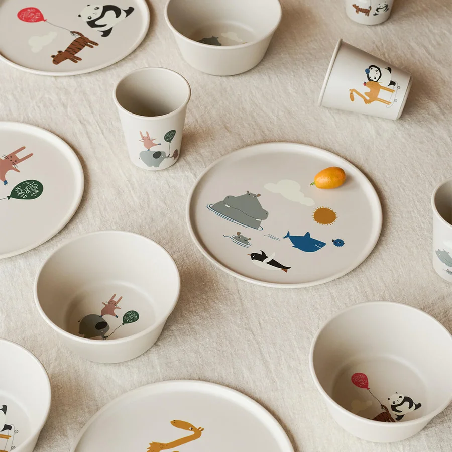 Liewood Lana 4er-Pack Becher, Around the World/Sandy