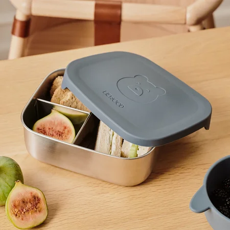 Liewood Arthur Brotdose, Mr Bear Whale Blue 