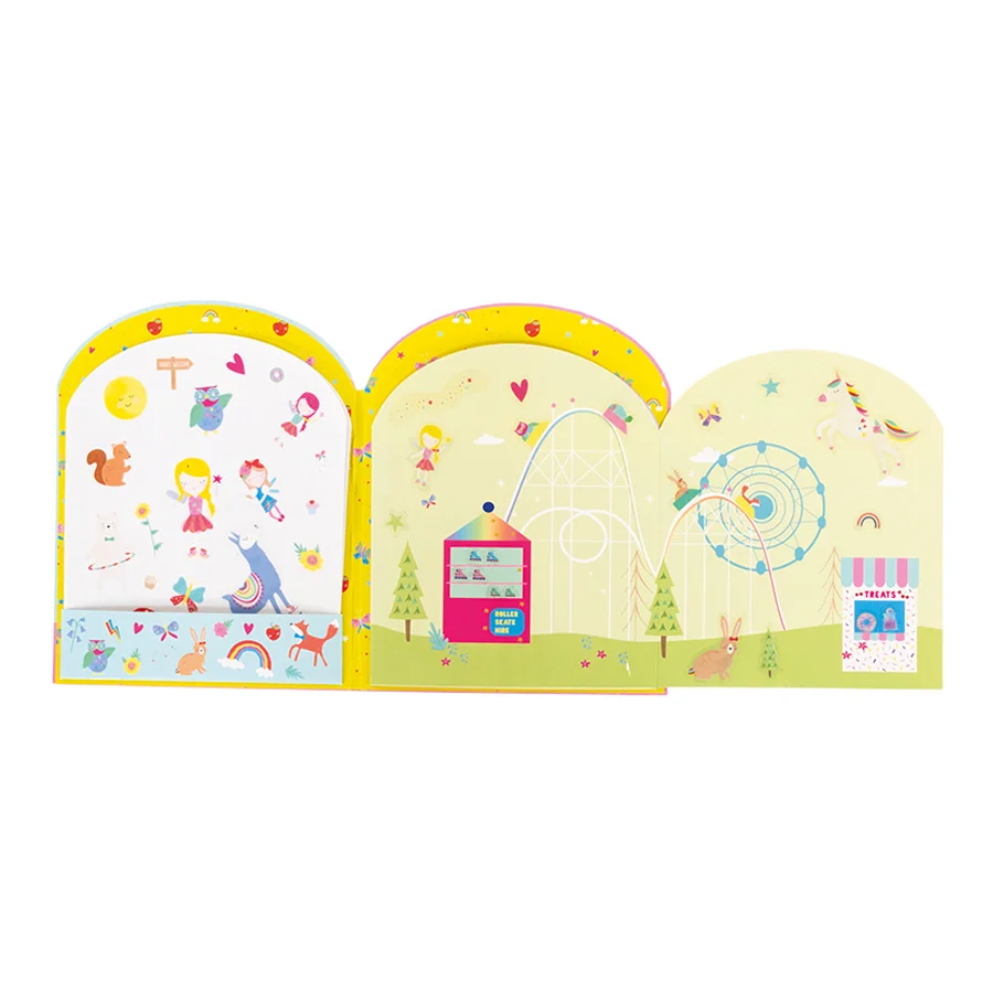 Floss & Rock genanvendelige klistermærker, rainbow fairy