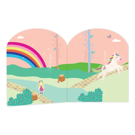 Floss & Rock genanvendelige klistermærker, rainbow fairy