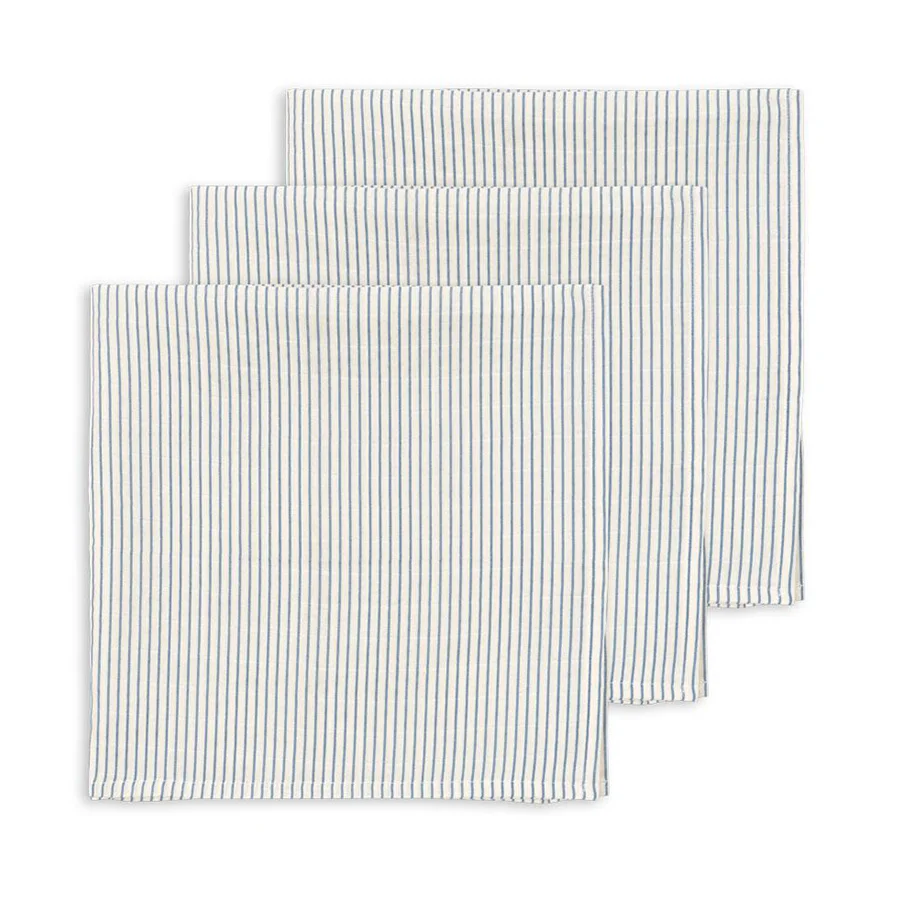 Konges Sløjd 3er-Pack Stoffwindeln, stripe blue