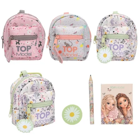 TOPModel Micro Stationay Rucksack mit Karabinerhaken, sortiert
