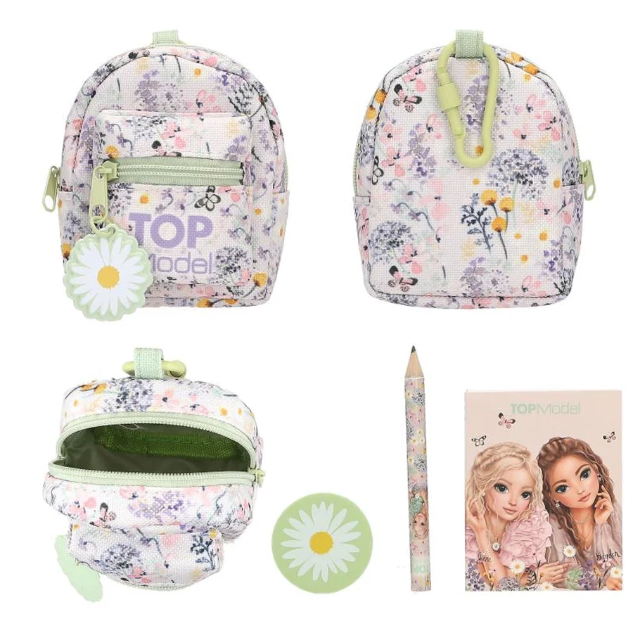 TOPModel Micro Stationay Rucksack mit Karabinerhaken, sortiert