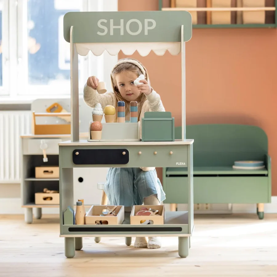 FLEXA Spielothek und Café, natural green