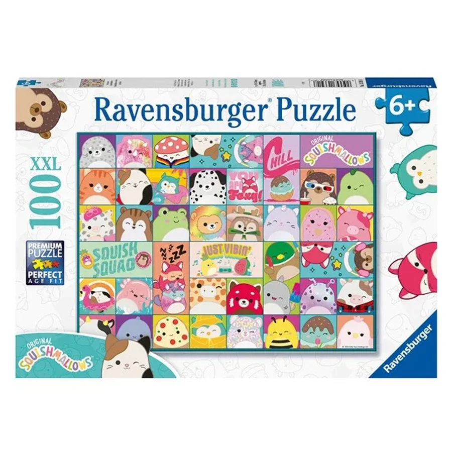 Ravensburger Squishmallows-Puzzle mit großen Teilen, 100 Stück