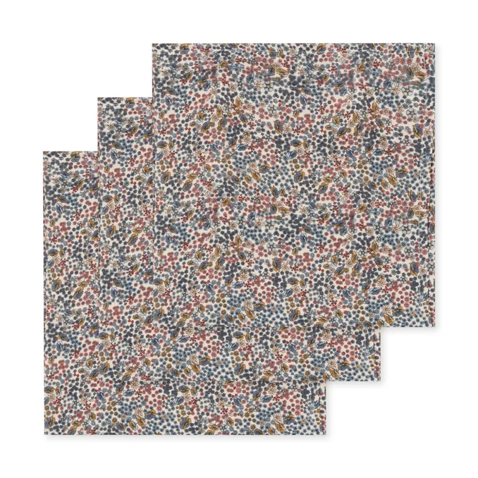 Konges Sløjd 3-pak stofbleer, vivi fleur