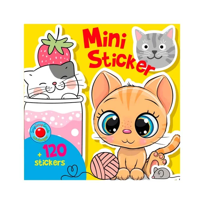 Snip Snap Snude Mini Stickers, gelb