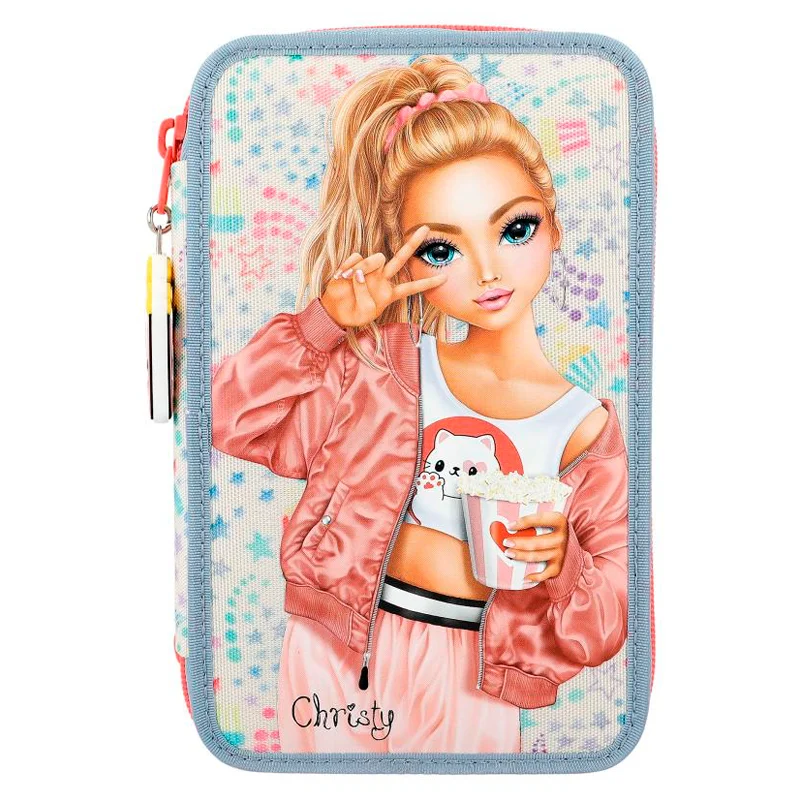 Topmodel Federtasche mit 3 Fächern, cutie star