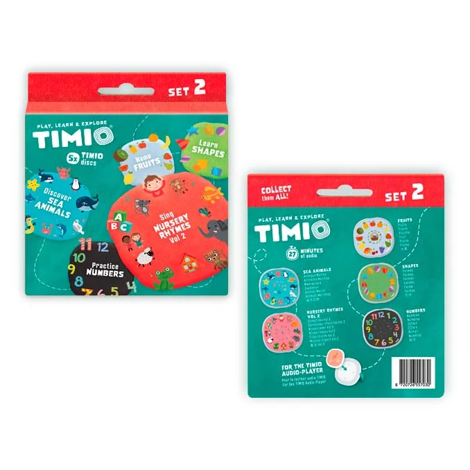 Timio Disc Set 2 - Zahlen, Kinderreime, Meerestiere, Formen und Früchte