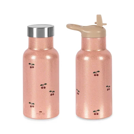 Konges Sløjd Glitter Thermosflasche, Cherry Glitter