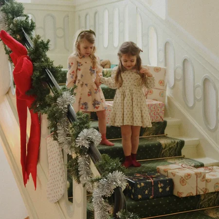 Konges Sløjd Cianna Kjole Med Sløjfe - Verona Blues