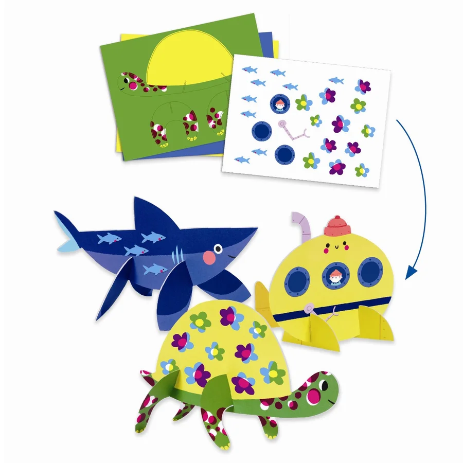 Djeco kreativt aktivitetssæt, Havet