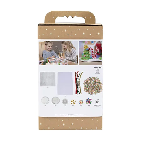 Creativ Company DIY Kit Steckperlen, Weihnachtshaus - verschiedene Varianten