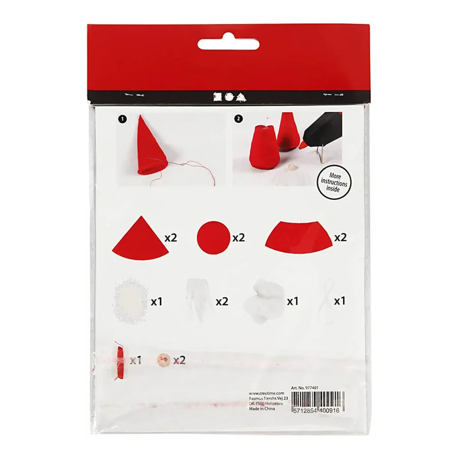 Creativ Company Mini DIY Kit Wichtelmänner, rot