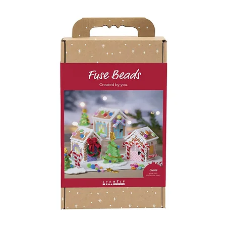 Creativ Company DIY Kit Steckperlen, Weihnachtshaus - verschiedene Varianten