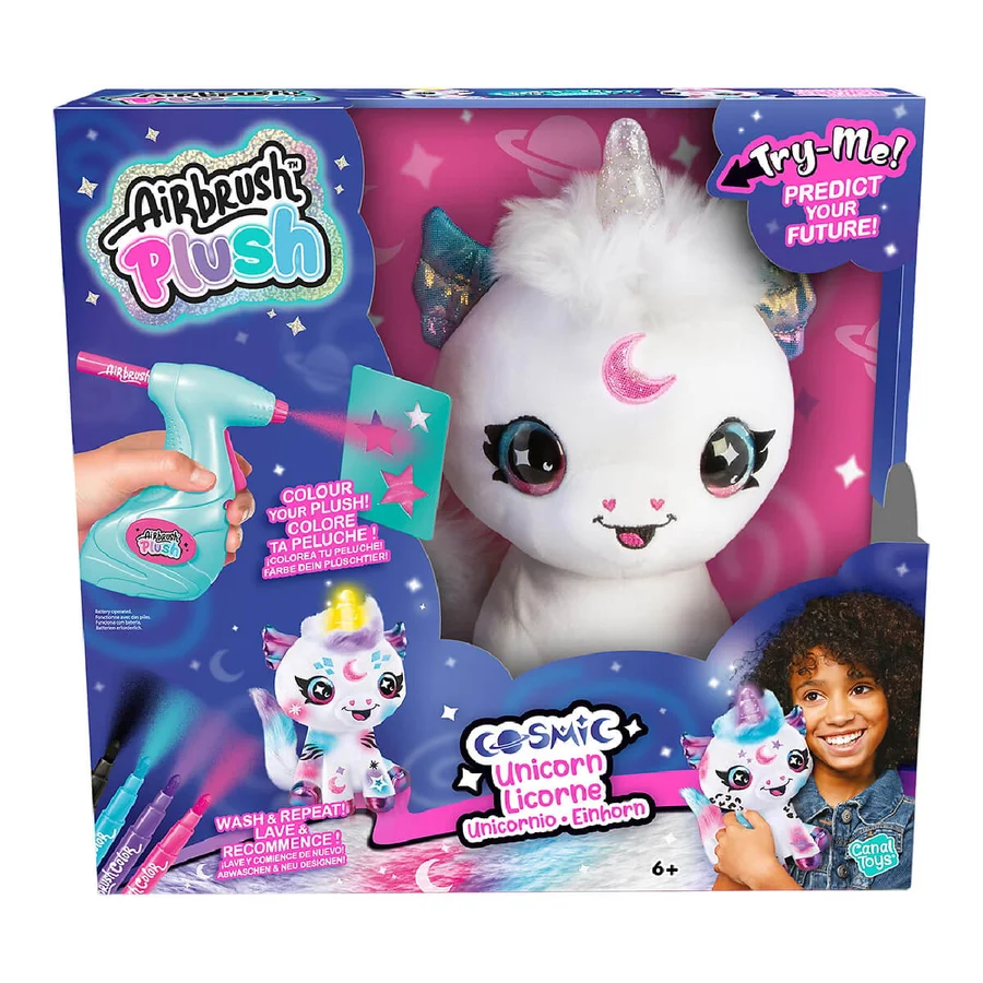 Airbrush Plush Kosmisches Einhorn