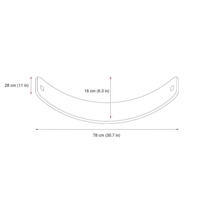 CurveLab Balance Board mit Filz, Major Arc - hellpfirsich