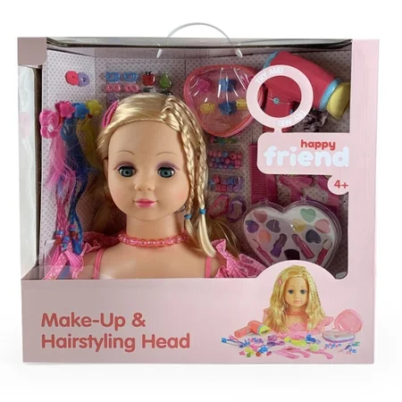 Sminke- og Frisørhoved, lyst hår